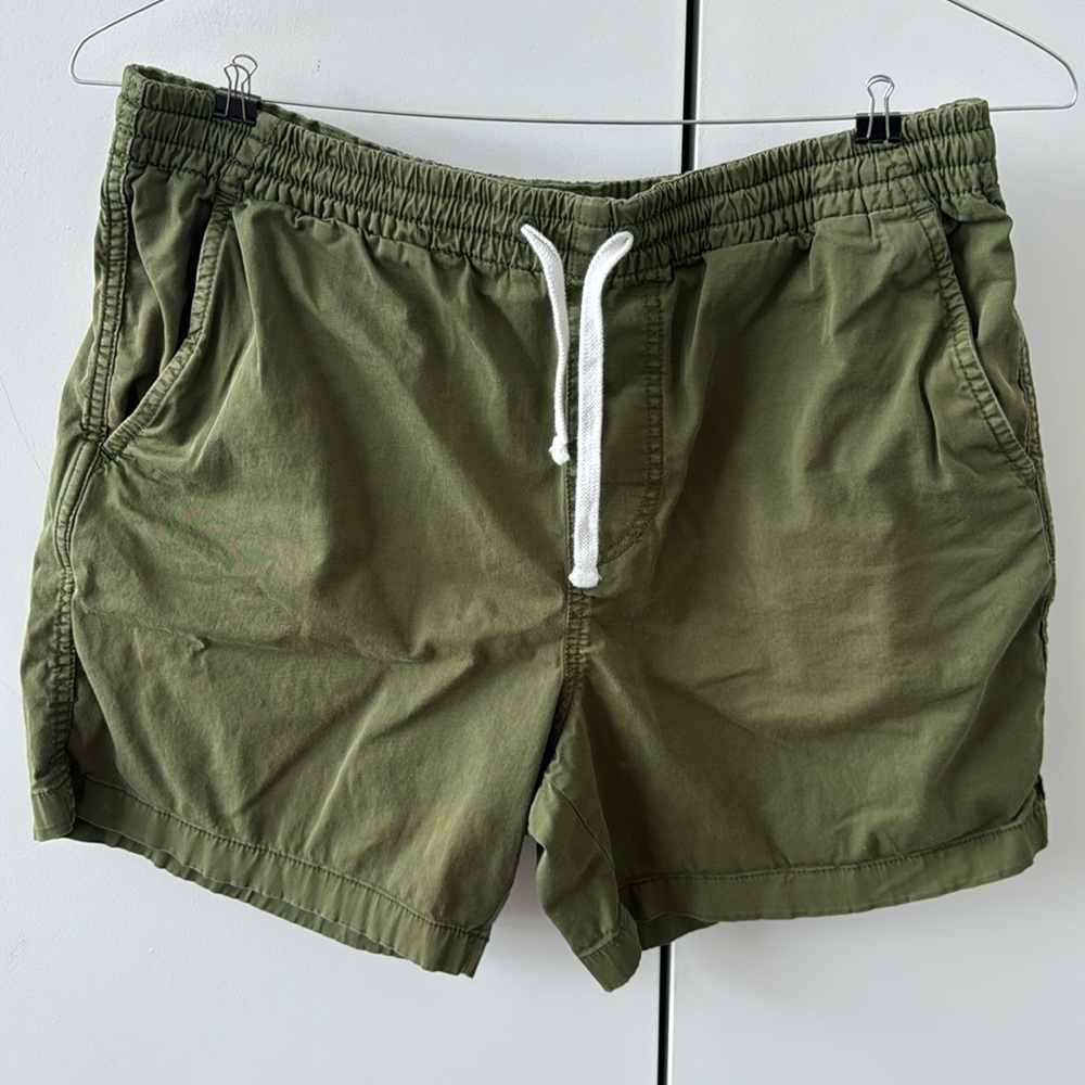 J. Crew 6” Stretch Dock Short Medium in Green Drawstring Shorts